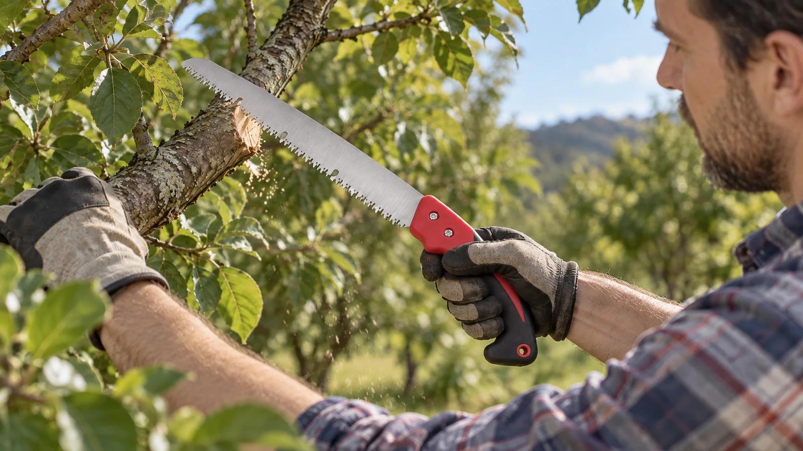 Straight-blade pruning saw